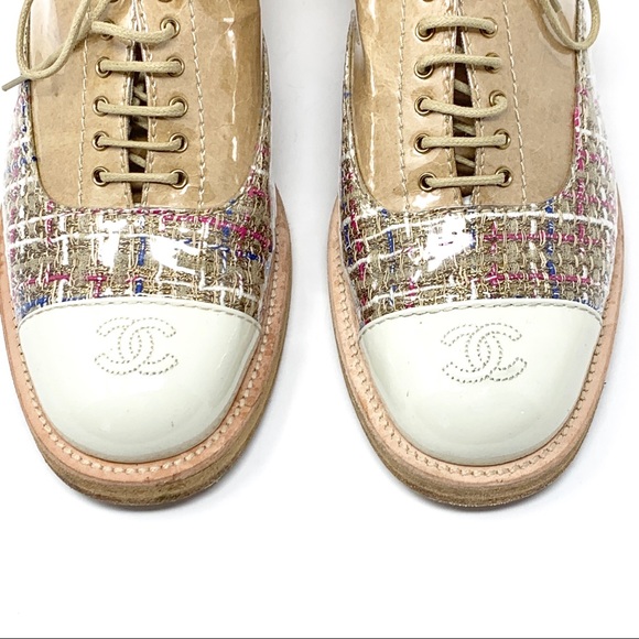 chanel lace trainers